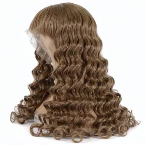 Medium Brown Loose Wave Lace Front Wig