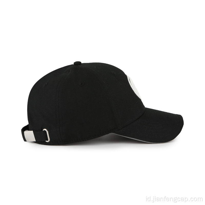 Topi baseball twill katun twill bordir sandwich visor