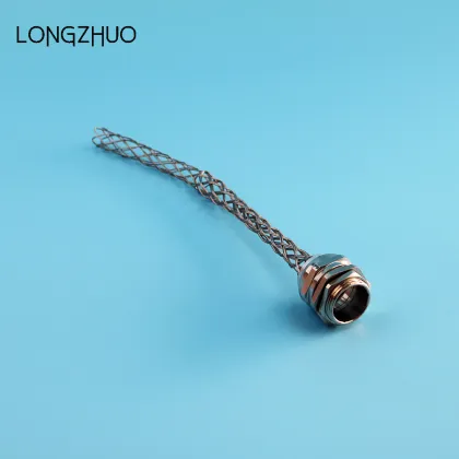 Cable support grip wire mesh grip