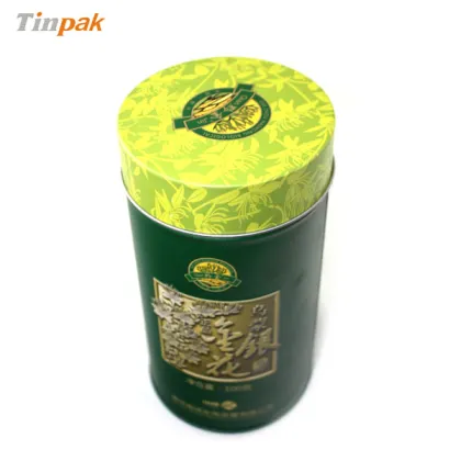 honeysuckle green tea tin packaging can