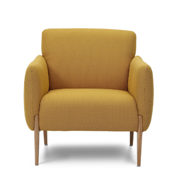 Scandinavian Factory Price New Model Office Sofas Set with Wooden Legs