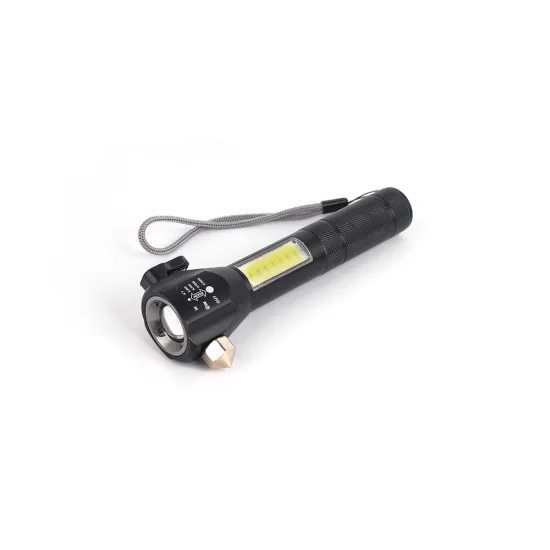 Ultimate 4-in-1 Car Safety Tool: Emergency Hammer, USB Charger, Cutting Knife & Zoomable LED Flashlight