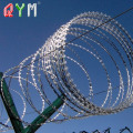 BTO-22 оцинкованная бритвенная проволока CBT-65 Concertina Razor Wire