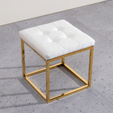 Moderne luxe Europees design rechthoekig getuft lederen dressing ontlasting en poef voor woonkamer en slaapkamer