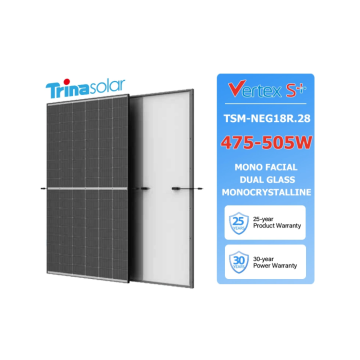 High Quality Trina Solar Panels 480W-500W: Monocrystalline Monofacial Dual Glass Solar Energy Systems