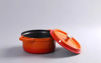 Cooking Pot: Casserole, Non-Stick Porridge, Enamelled Cast Iron Dutch Oven for Stew