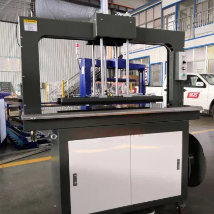 Semiautomatic PE band carton strapping machine