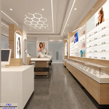 Custom Optical Store Displays Eyewear Cabinets