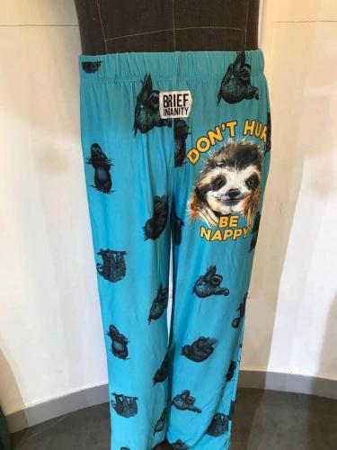 Pantalones de pijama con estampado de posicionamiento para hombre