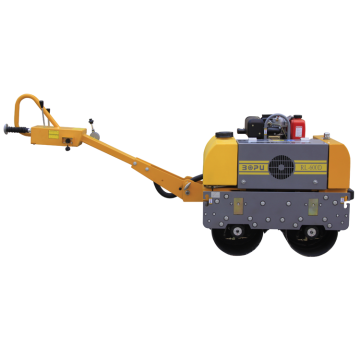 680Kgs Walk-Behind Double Drum Mini Road Roller with Kama Diesel or Honda Petrol Engine