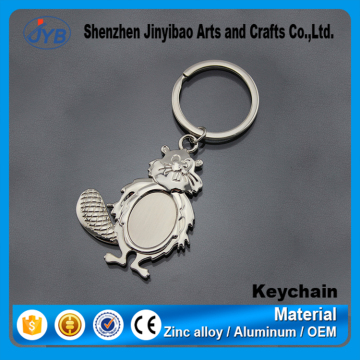 Custom cheap animal shape keychain samll cute squirrel key holder for promotion