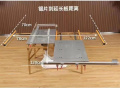 Table de table en acier inoxydable pliant double invisible multi-fonctionnal ds-m001