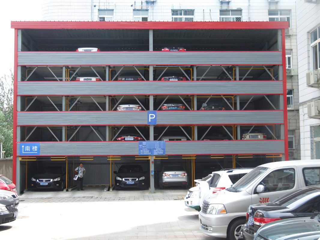 Five Layer Lifting and Traversing Car Parking System