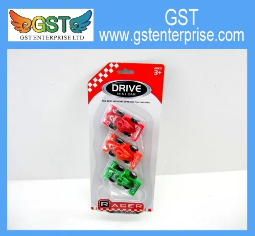 Mini Plastic Pull Back Racing Cars
