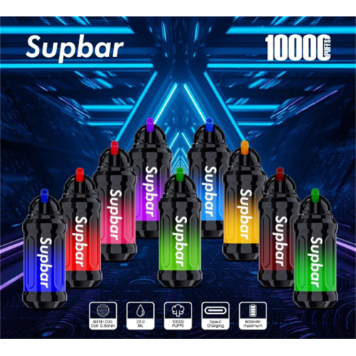 Supbar mini pote 10000 sopfs recarregável e-cigarro