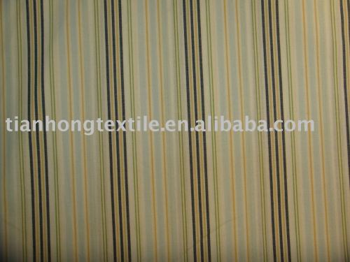 100% Cotton Yarn Dyed Stripe Dobby Fabric Black And white