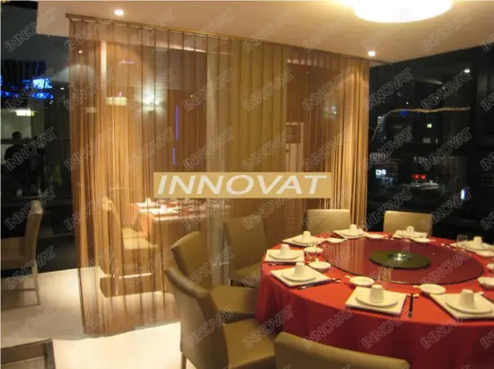 Metal shower curtain chain link woven wire fabrics