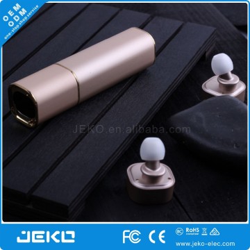 Beautiful lipstick power bank TWS true wireless earphones for lady girls