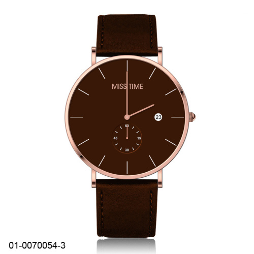 Customize logo stainless steel case water resistance watch
