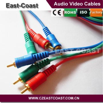 High performance 6ft 3rca to 3rca rgb cable
