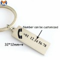 Luxury Gift Metal Customized Trolley Coin Keychain