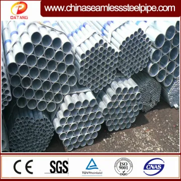 SGS Galvanized ERW Round welded steel pipe