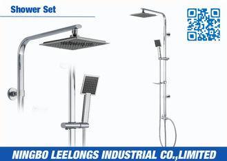 Chrome Plated S / S Raindrop Shower Columns Set With 8 Inch