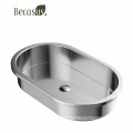 Golden Gunmetal Hotel Basin Sink and Stainless Steel Bathroom Faucet