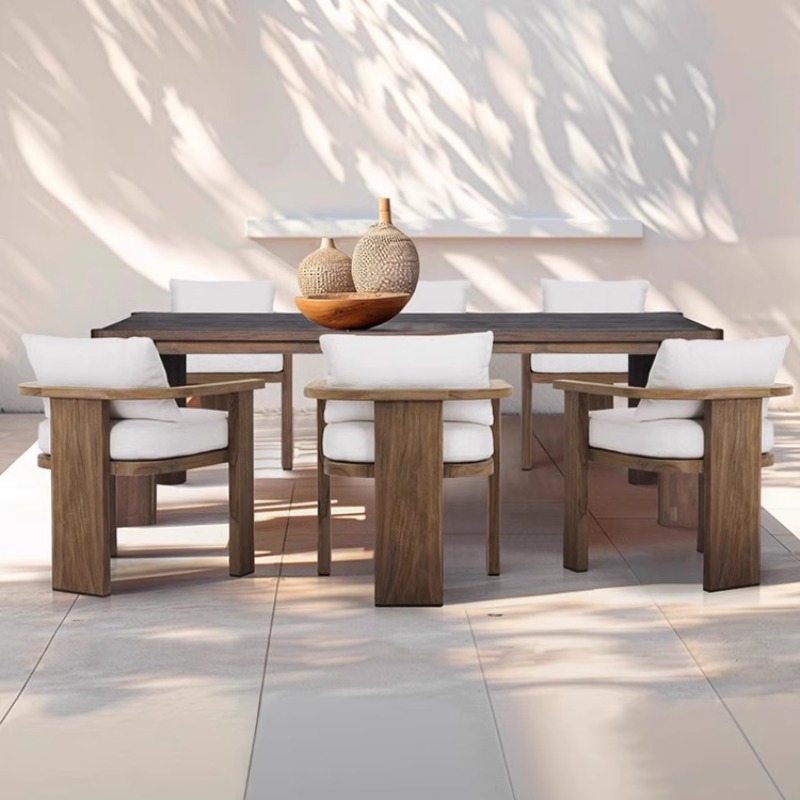 outdoor anti-corrosion teak hotel furniture 3