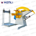 Lembaran Logam Coil Feed Cradle Decoiling Machine Untuk Menekan Tekan