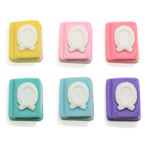 100Pcs/Lot Candy Color Cartoon Fairy Table Book Flat Back Resin Cabochon Scrapbooking Fit Hair Bow Center DIY Dollhouse Toys