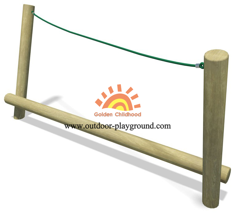 Rope Timber Balance Playground Equipment