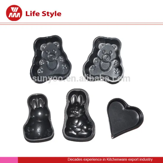 good quality silicone bear/rabbit sharp cake/cookies/chocolate mould bakeware