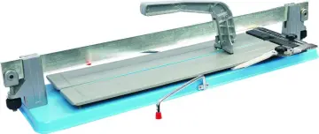 Regular tile cutter with backing plate