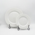 Conjunto irregular de mesa de mesa 12pcs Conjunto de jantar branco fosco