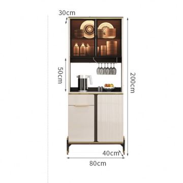OEM Italian Style Modern Dining Side Cabinet - Minimalist Solid Wood Sideboard