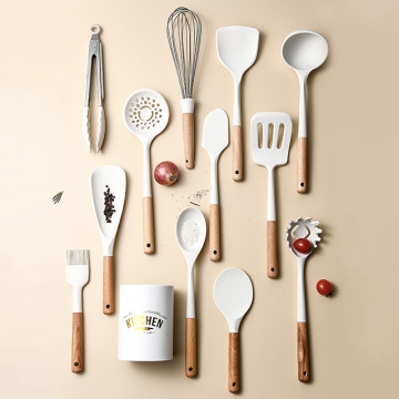 Modern Style 13 PC Silicone Household Kitchen Utensil Spatula Set