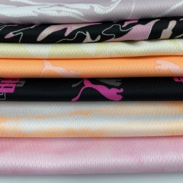 Multi patrones Pure poliéster de malla impresa tela