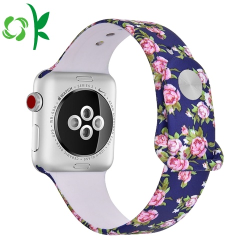 Originele afdrukken Flora Wrist Silicone Smart Horlogebanden