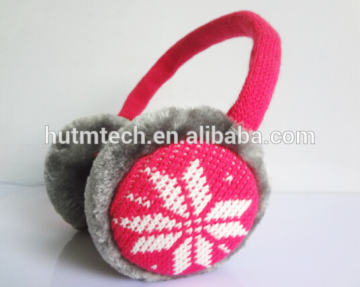 stereo mobile phone/mp3 plush earphone winter earmuff earphone and headphones