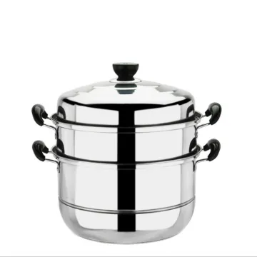 2 Layers Multi Purpose Stainless Steel Steamer Pot