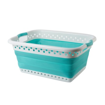 Portable PP Foldable Storage Basket for Dirty Clothes and Toys
