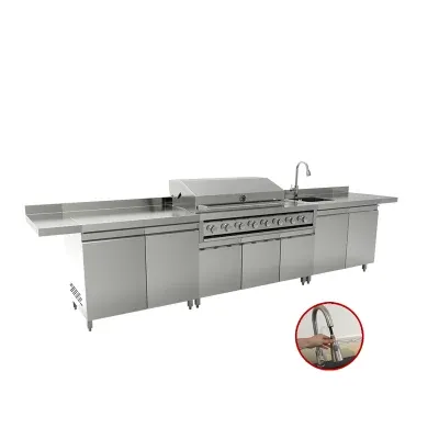 Cheap Gas BBQ Grills Outdoor Kitchen Island Kitchen Cabinets