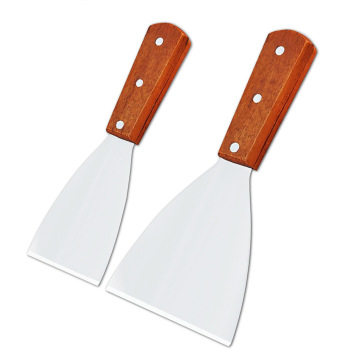 Angled Pizza Peel Stainless Steel Turner with Wood Handle Steak Spatula Teppanyaki Flipper Baking Peel in Stock