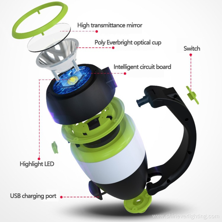 Waterproof USB Rechargeable Camping Lantern Desk Lamp