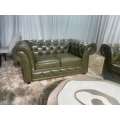 Подлинный кожаный диван Chesterfield Luxury Living Room Диван