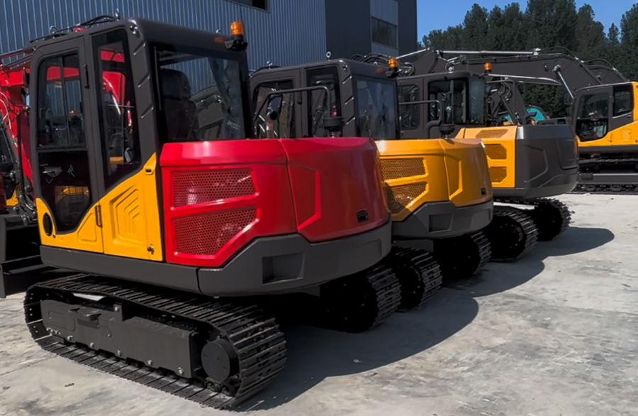 6 ton compact excavator : Customizable exterior color