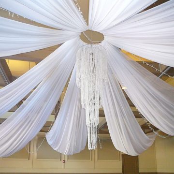 Chiffon Ceiling Drapes for Wedding Decoration