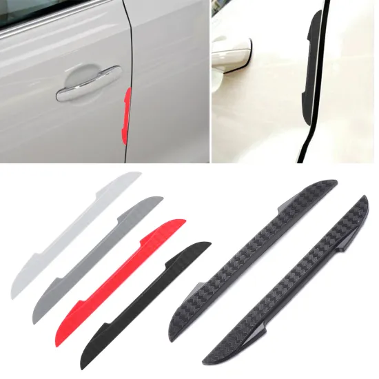 4PCS Universal Car Door Edge Protector Anti-collision Strip Bumper Guard Stickers Car Door Crash Bar Auto Exterior Accessories