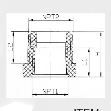 Rosca fêmea de Upvc da fonte de água BS4346 que reduz Bush